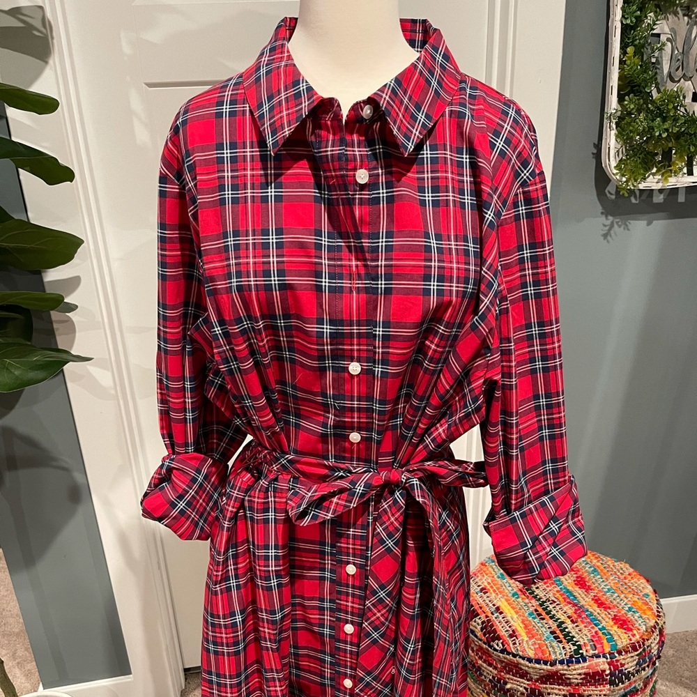 Draper James “Angie” shirtdress size 18. NWT